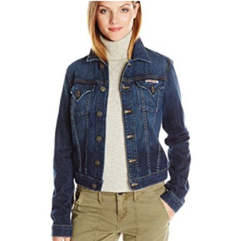 Hudson Jeans Signature Dark Wash Denim Jacket XS